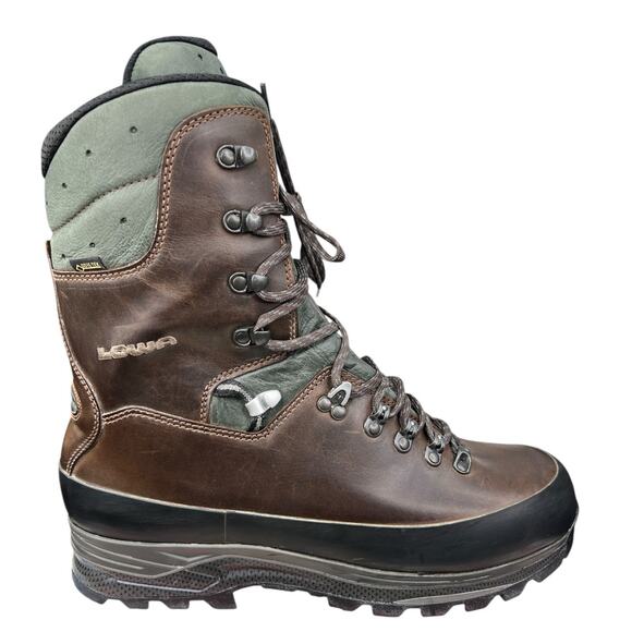 LOWA Men’s Tibet Evo GTX Hi Brown Leather Hiking Boots Size US 13 - Picture 1 of 10